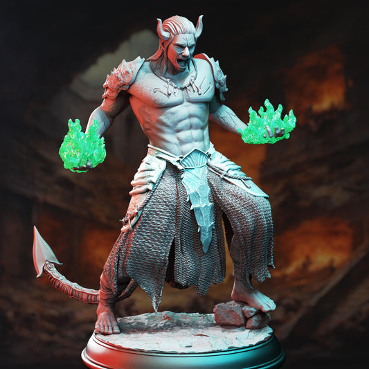 Tiefling Devil The Converted | Painting | 3D printed miniature | Tabletop Games | Dungeons and Dragons | Wargaming