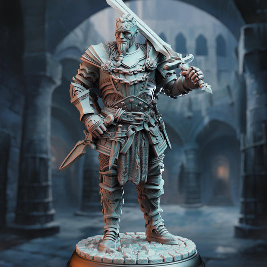 Male Goliath Cleric Akranak | Painting | 3D printed | D&D | Dungeons and Dragons | Gift | RPG | Tabletop | Wargaming | 32mm | DM Stash