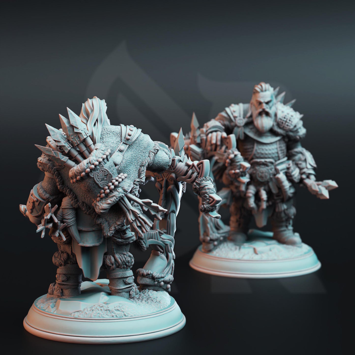 Dwarf Monster Slayer Ranger - Telnam Gnik | 3D printed miniature | Tabletop Games | Dungeons and Dragons | Wargaming