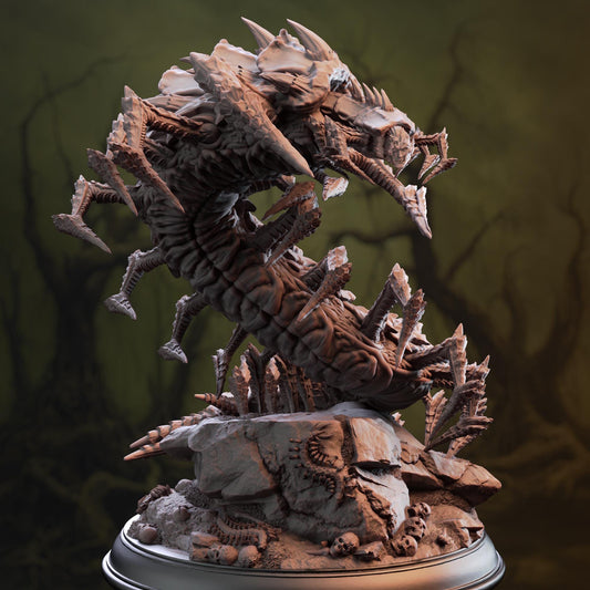 Eldritch Centipede Abomination - Monarch Conrad | 3D printed miniature | Tabletop Games | Dungeons and Dragons | Wargaming