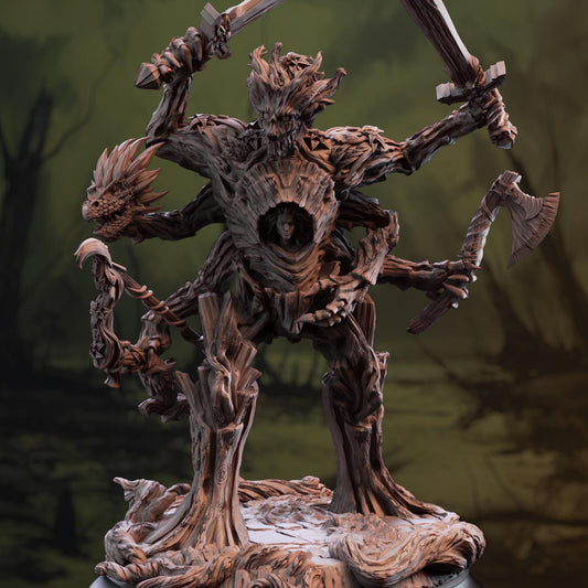 Treant Dryad Hybrid - Verda | 3D printed miniature | Tabletop Games | Dungeons and Dragons | Wargaming