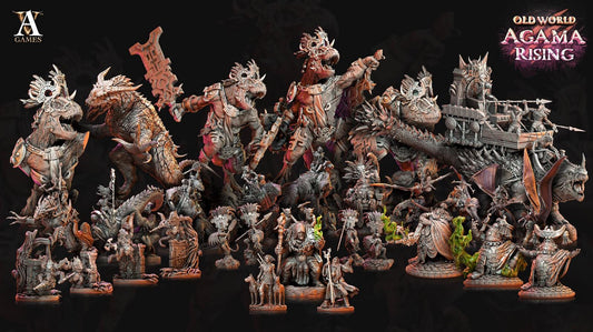 Archvillain Games : Agama Sundancers | 3D printed | Tabletop | Dungeons and Dragons | RPG | dnd | collectable