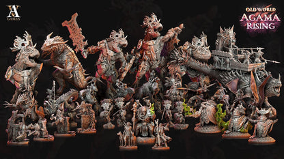 Archvillain Games : Agama Chameleons | 3D printed | Tabletop | Dungeons and Dragons | RPG | dnd | collectable