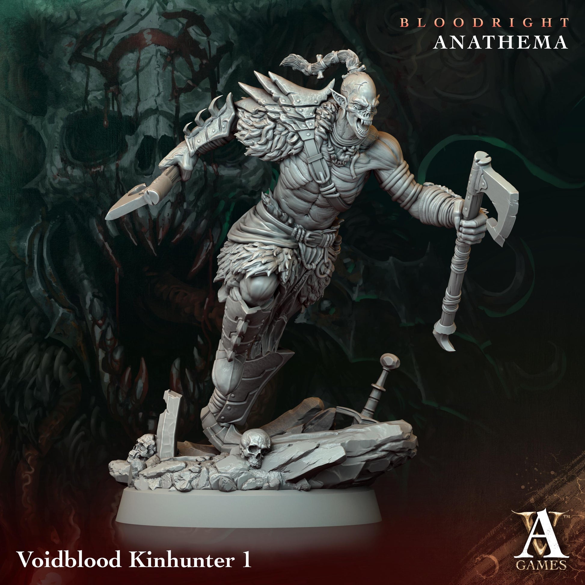 Archvillain Games : Voidblood Kinhunter | 3D printed | Tabletop | Dungeons and Dragons | RPG | dnd | collectable