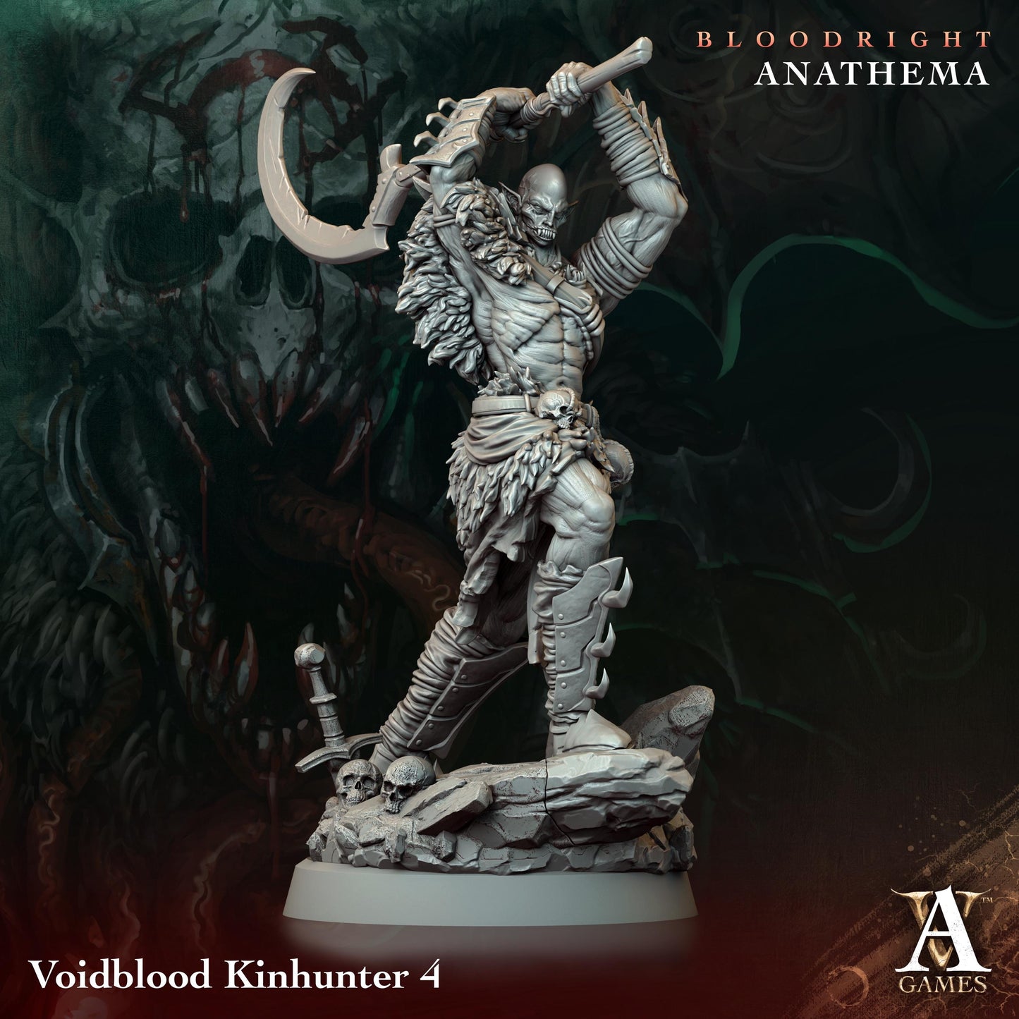 Archvillain Games : Voidblood Kinhunter | 3D printed | Tabletop | Dungeons and Dragons | RPG | dnd | collectable