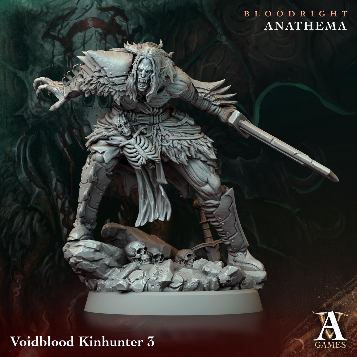 Archvillain Games : Voidblood Kinhunter | 3D printed | Tabletop | Dungeons and Dragons | RPG | dnd | collectable