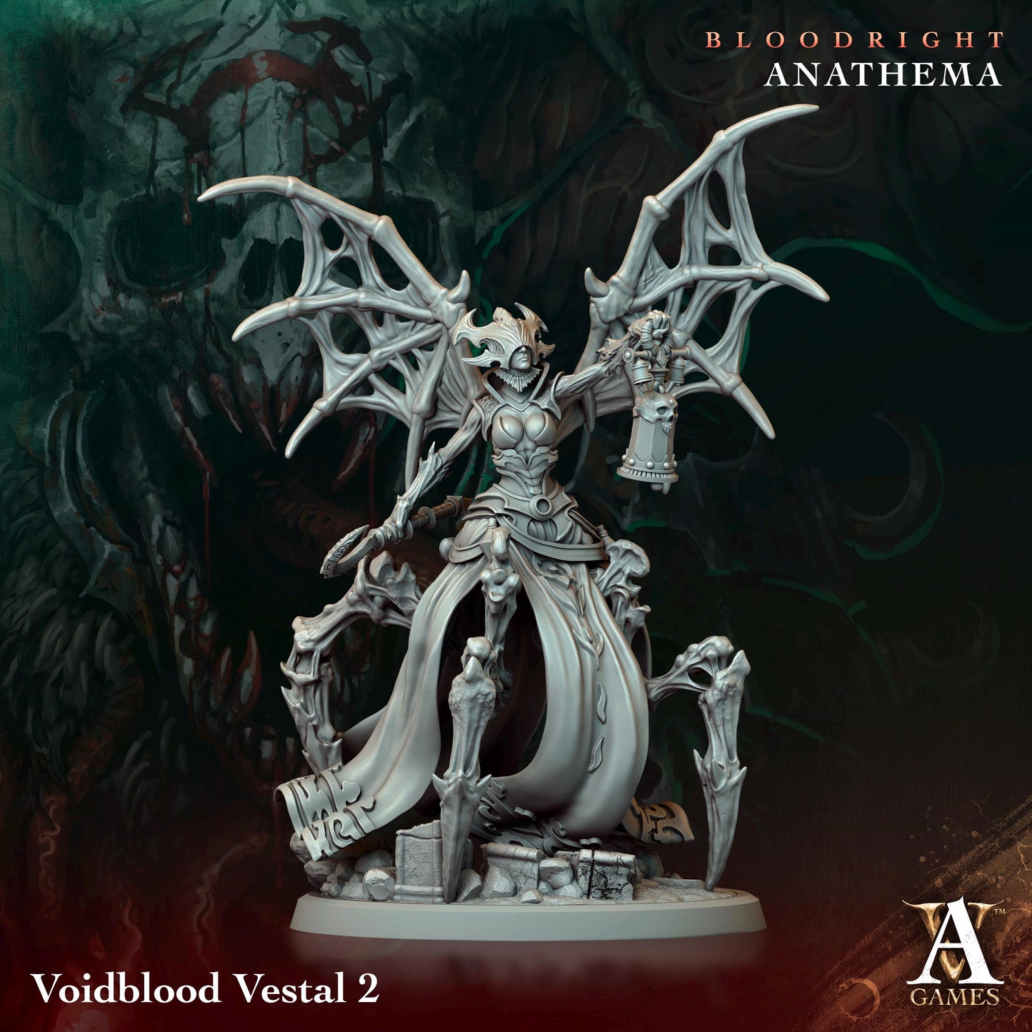 Archvillain Games : Voidblood Vestal | 3D printed | Tabletop | Dungeons and Dragons | RPG | dnd | collectable
