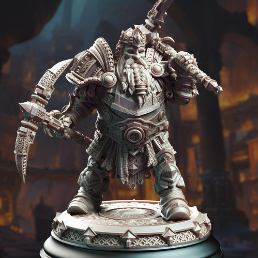 Dwarven General - Gordrain Stonehand | DM Stash | D&D | Dungeons Dragons | Pathfinder | Wargaming | TTRPG