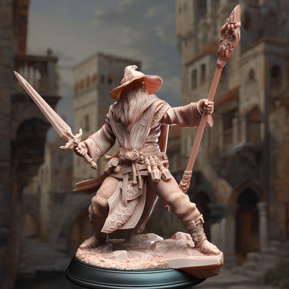 Male Human Wizard Artemis of Canos | Painting | 3D printed | D&D | Dungeons and Dragons Gift | RPG | Tabletop | Wargaming | 32mm | DM Stash