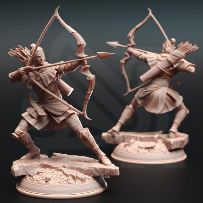 Elves Ranger - Ervion ro Estel | Painting | 3D printed | D&D | Dungeons and Dragons Gift | RPG | Tabletop | Wargaming | 32mm | DM Stash