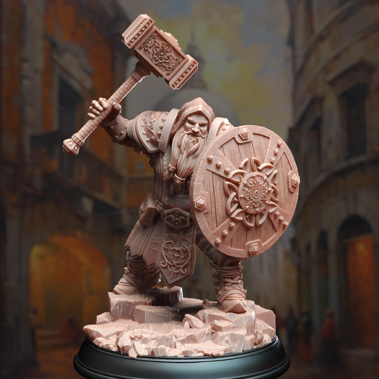 Dwarf Cleric - Tors of Delvdor | Painting | 3D printed | D&D | Dungeons and Dragons Gift | RPG | Tabletop | Wargaming | 32mm | DM Stash