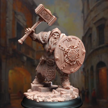 Dwarf Cleric - Tors of Delvdor | Painting | 3D printed | D&D | Dungeons and Dragons Gift | RPG | Tabletop | Wargaming | 32mm | DM Stash