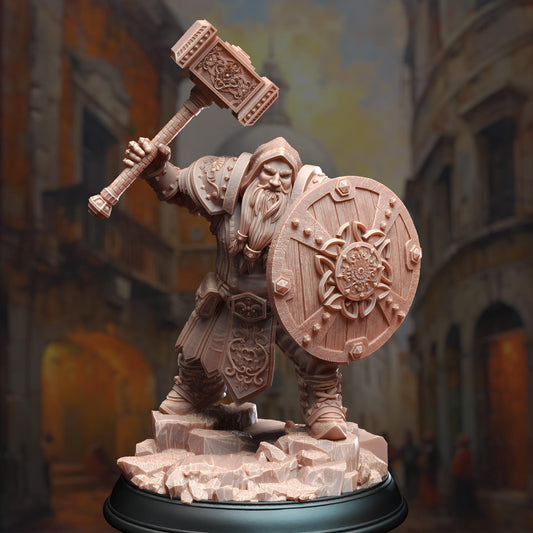 Dwarf Cleric - Tors of Delvdor | Painting | 3D printed | D&D | Dungeons and Dragons Gift | RPG | Tabletop | Wargaming | 32mm | DM Stash