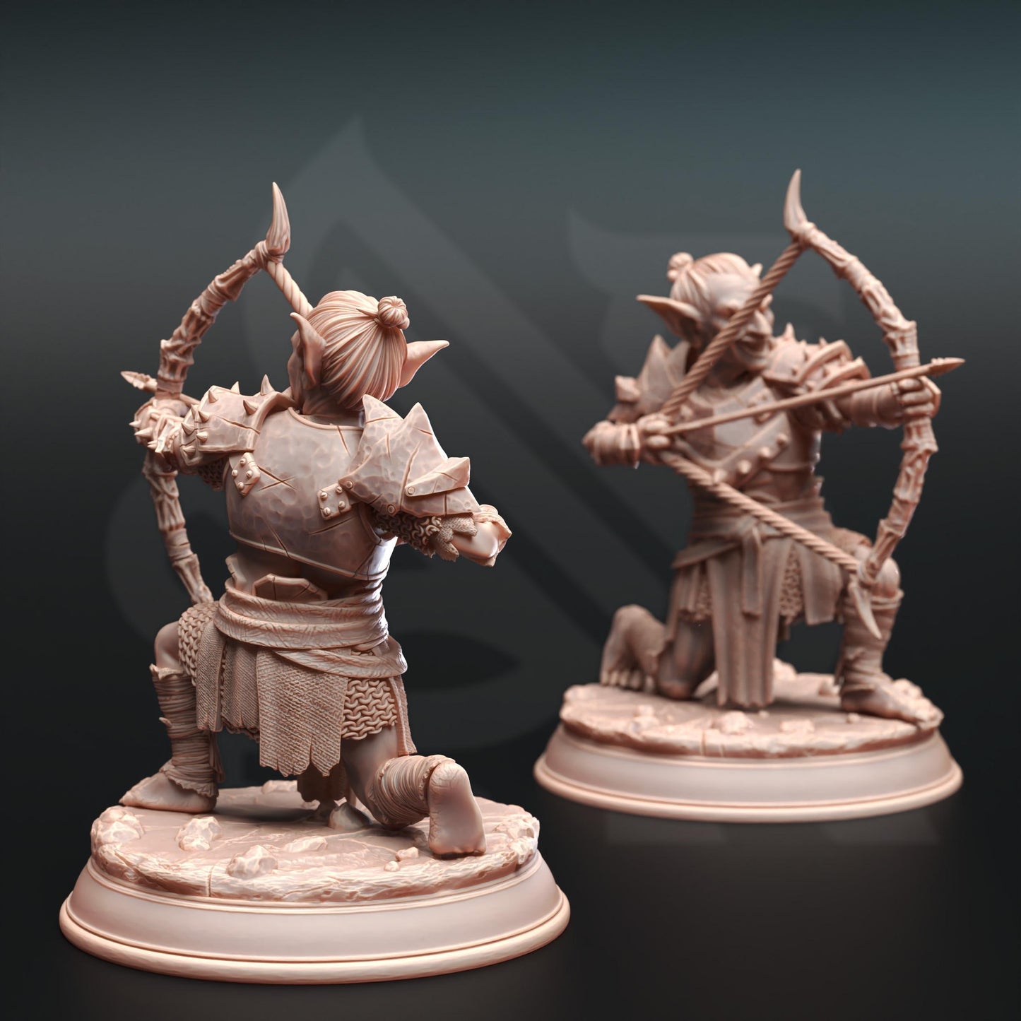 Goblin Figther -Urkadu Goblin Tribe | Painting | 3D printed | D&D | Dungeons and Dragons Gift | RPG | Tabletop | Wargaming | 32mm | DM Stash