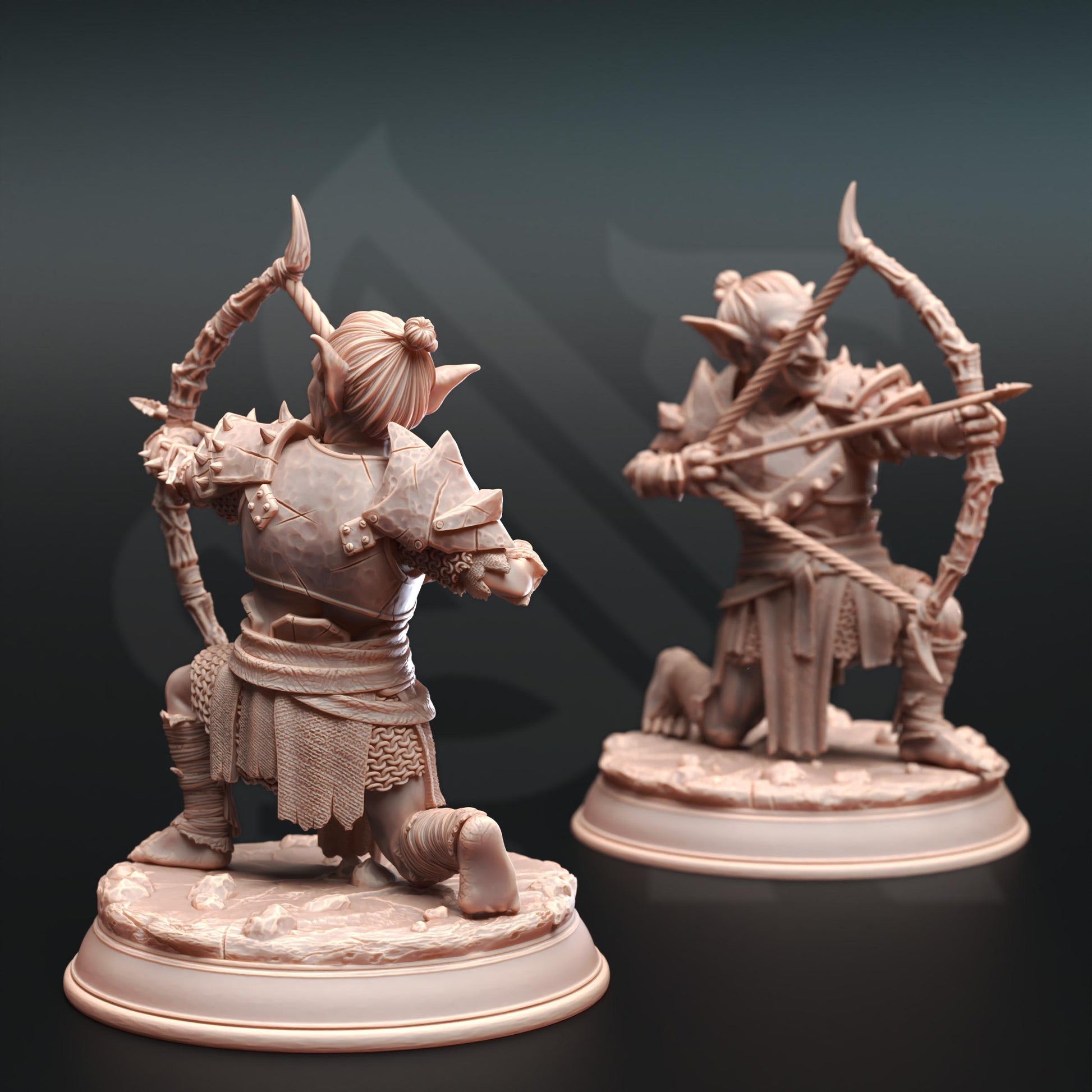 Goblin Figther -Urkadu Goblin Tribe | Painting | 3D printed | D&D | Dungeons and Dragons Gift | RPG | Tabletop | Wargaming | 32mm | DM Stash