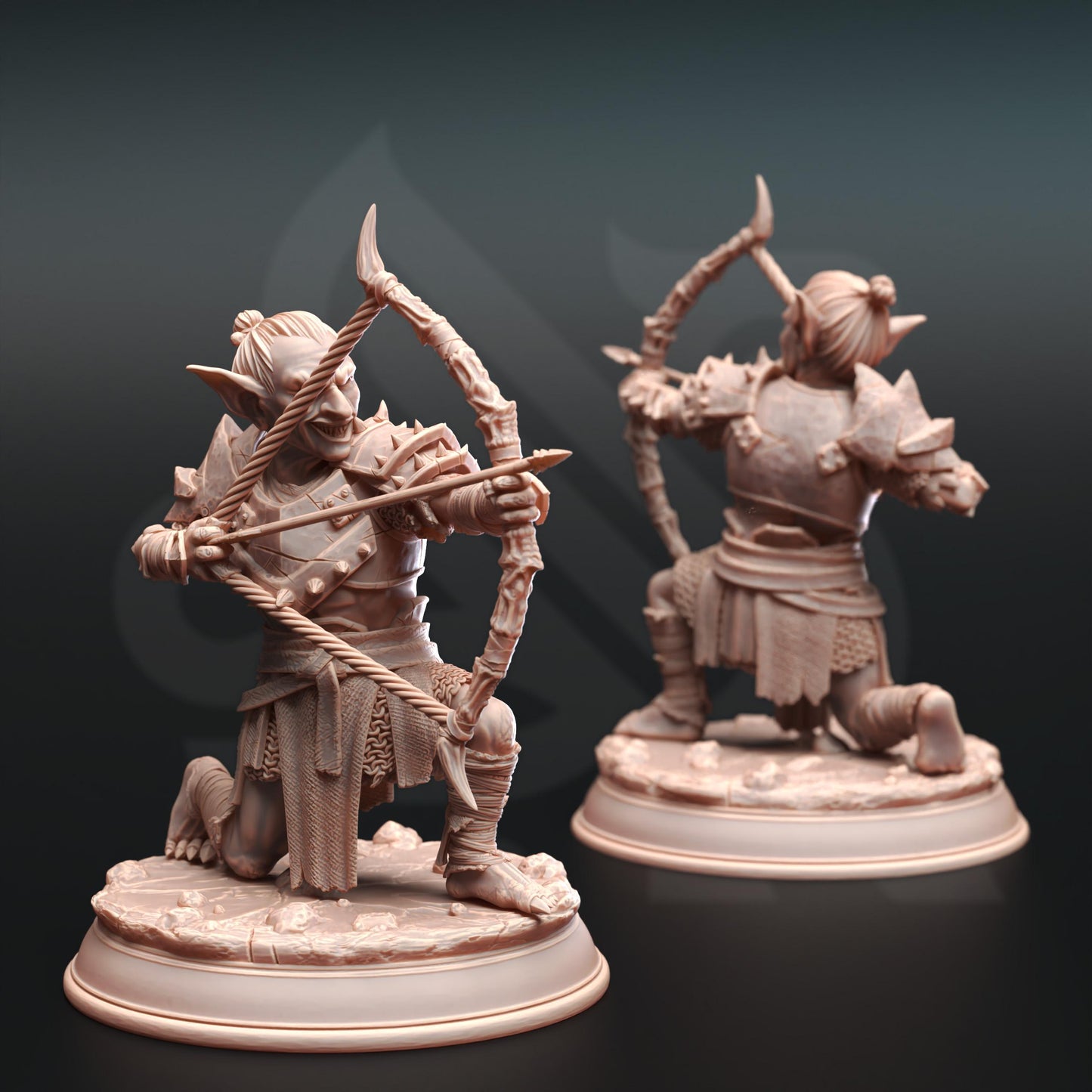 Goblin Figther -Urkadu Goblin Tribe | Painting | 3D printed | D&D | Dungeons and Dragons Gift | RPG | Tabletop | Wargaming | 32mm | DM Stash