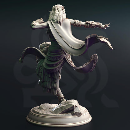 Elf Sun Soul Monk - Cahira | 3D printed miniature | Tabletop Games | Dungeons and Dragons | Wargaming