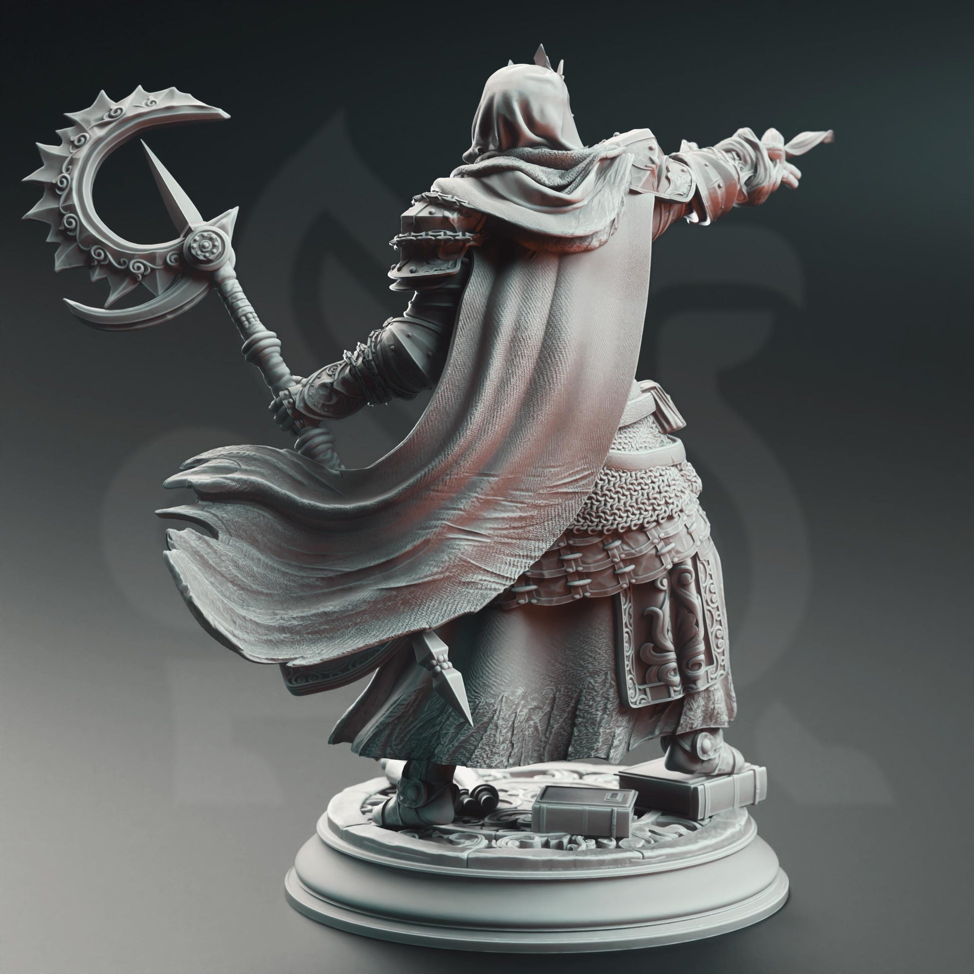 Male Human Knight Bastian | Painting | 3D printed | D&D | Dungeons and Dragons | Gift | RPG | Tabletop | Wargaming | 32mm | DM Stash