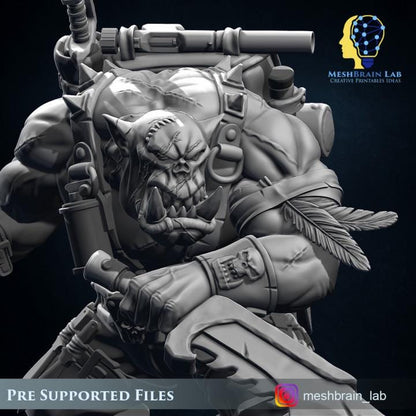 Ork Commando Slayer | Wargaming | Tabletop | 3D printed miniature | OPR compatible