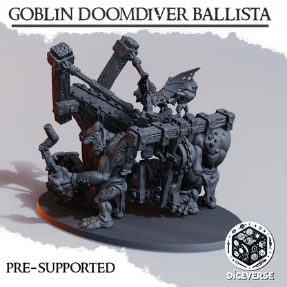 Goblin Doom Diver Ballista | Wargaming | Tabletop | 3D printed miniature | Trench Crusade compatible |" Pilgrim