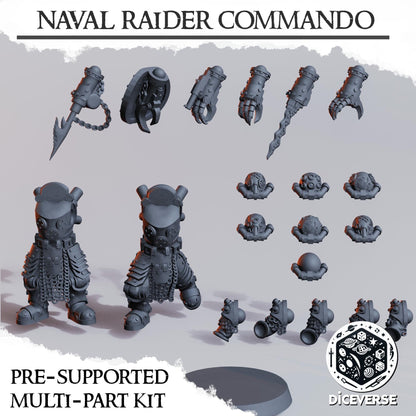 Heretic Naval Raider (Death) Commando | Wargaming | Tabletop | 3D printed miniature | Trench Crusade compatible |" Pilgrim