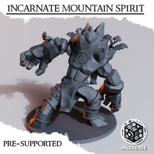 Incarnate Mountain Spirit | Wargaming | Tabletop | 3D printed miniature | Trench Crusade compatible | Pilgrim
