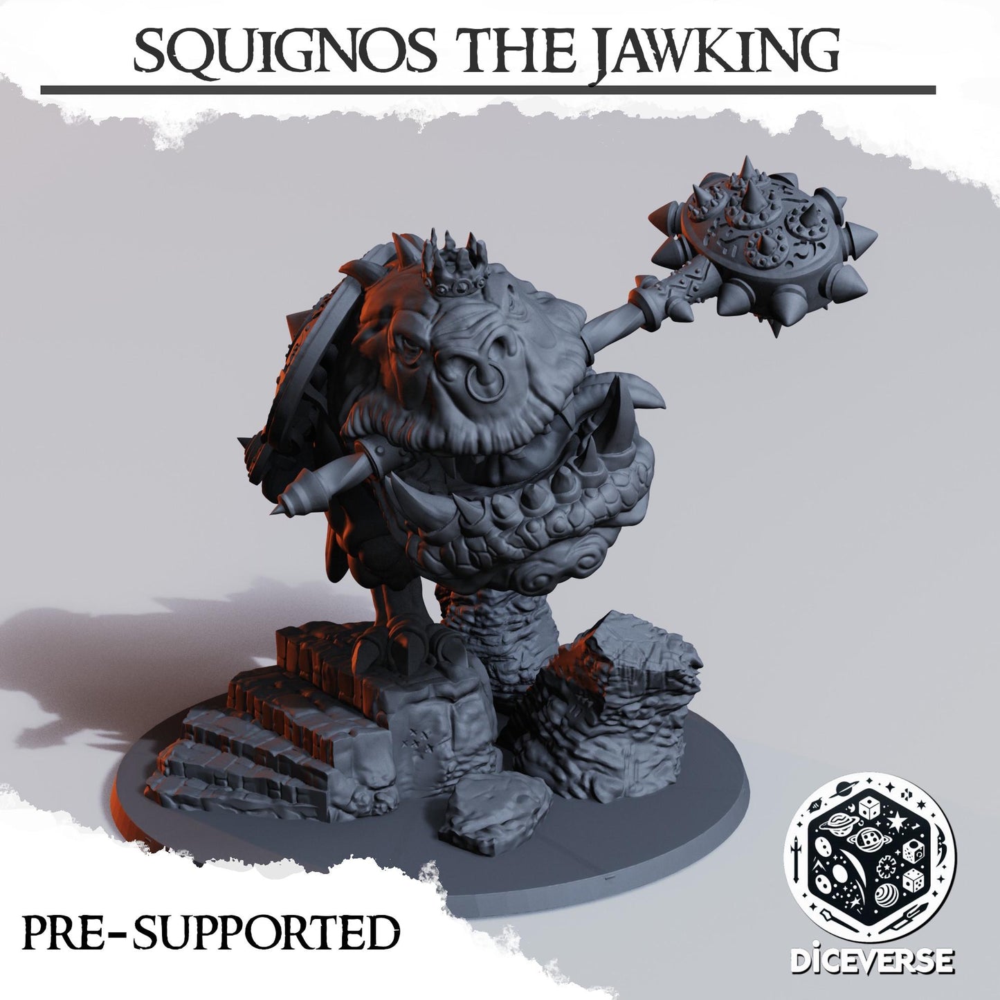 Squignos the Jawking | Wargaming | Tabletop | 3D printed miniature | Trench Crusade compatible | Pilgrim