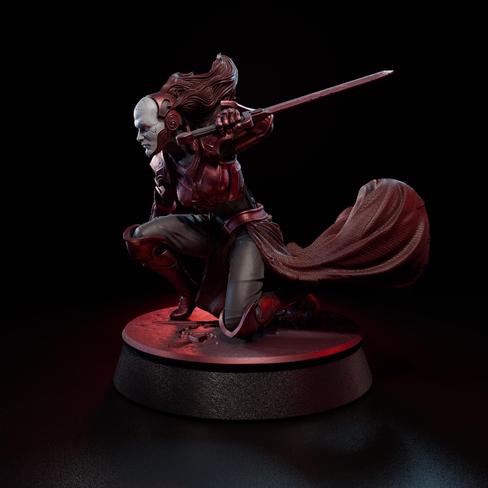 Sister Vespera | Proxy Realms Gaming | Wargaming | Tabletop | 3D printed miniature | Trench Crusade compatible | Pilgrim