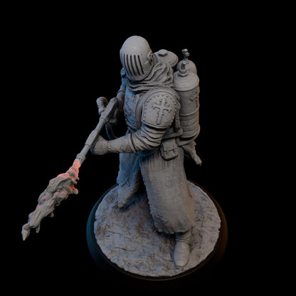 Trench Zealot FlameThrower | Proxy Realms Gaming | Wargaming | Tabletop | 3D printed miniature | Trench Crusade compatible | Pilgrim