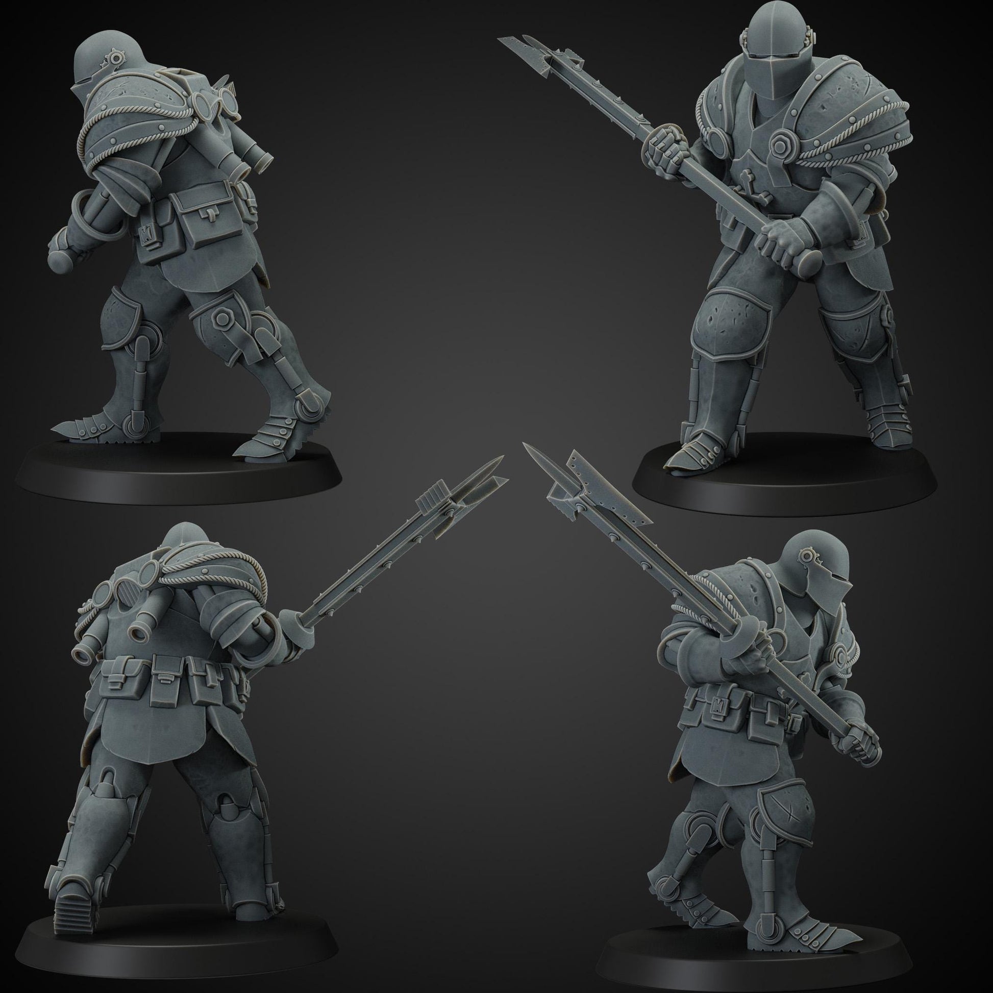 Heavy Infantry | JK Remo | Wargaming | Tabletop | 3D printed miniature | Trench Crusade compatible | Pilgrim