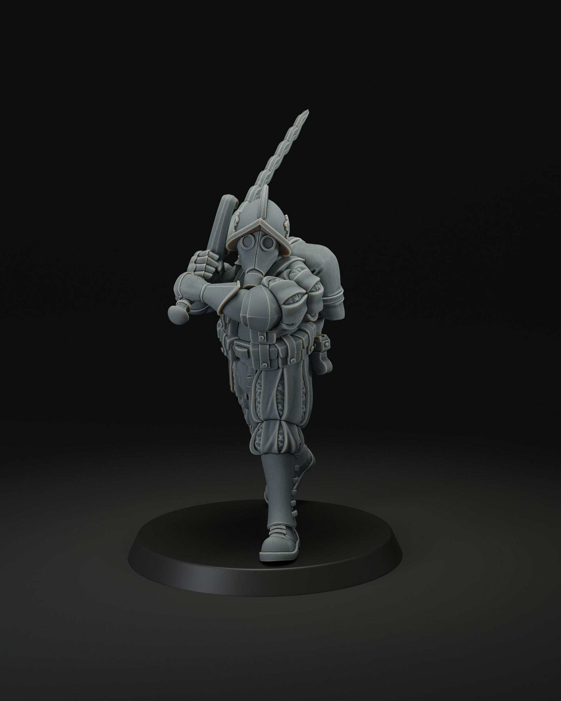 Papal Greatswordman | JK Remo | Wargaming | Tabletop | 3D printed miniature | Trench Crusade compatible | Pilgrim