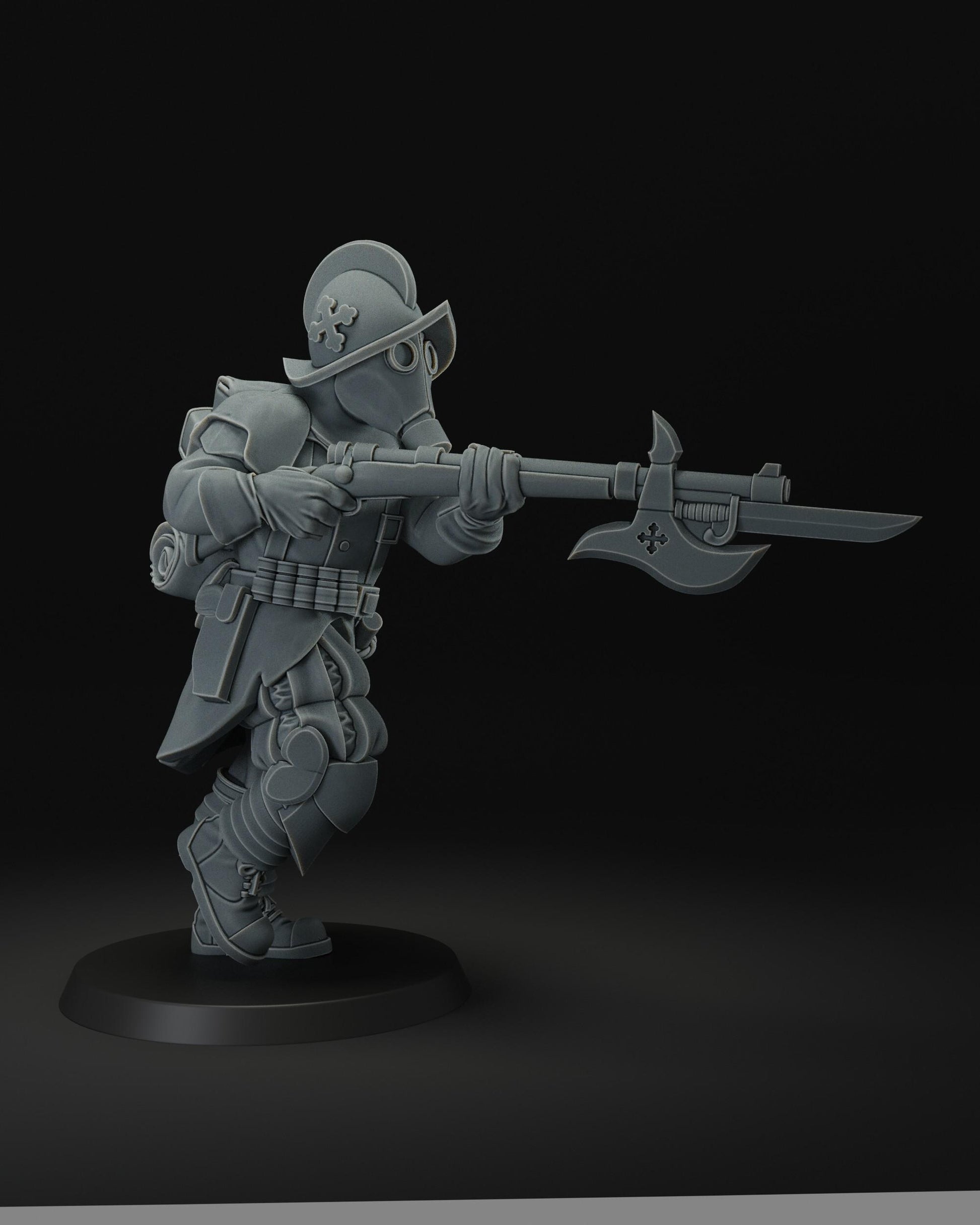 Trench cleaner | Wargaming | Tabletop | 3D printed miniature | Trench Crusade compatible | Pilgrim