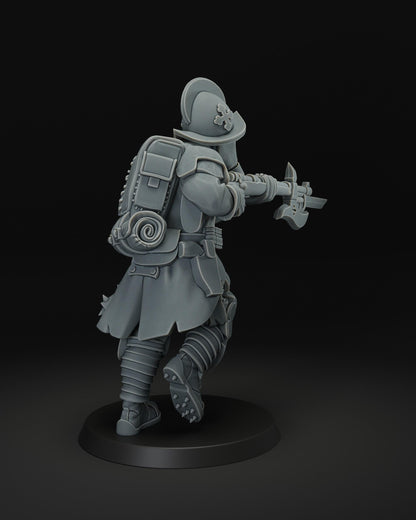 Trench cleaner | Wargaming | Tabletop | 3D printed miniature | Trench Crusade compatible | Pilgrim