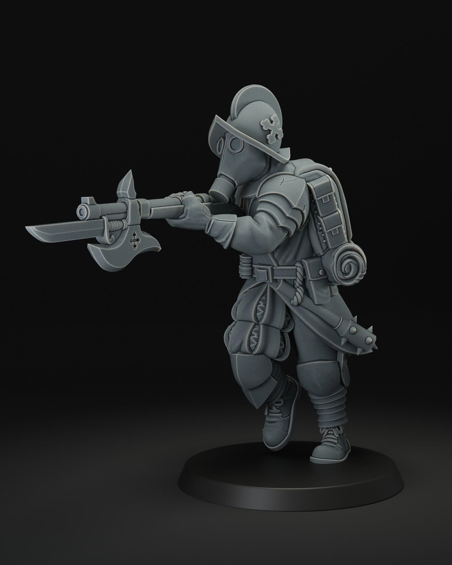 Trench cleaner | Wargaming | Tabletop | 3D printed miniature | Trench Crusade compatible | Pilgrim