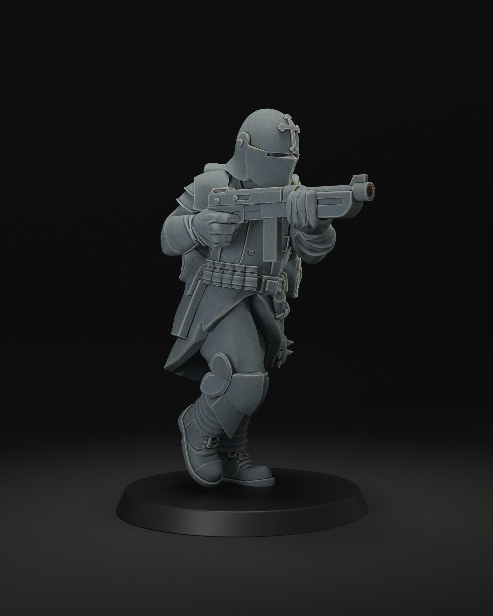 Shock trooper | Wargaming | Tabletop | 3D printed miniature | Trench Crusade compatible | Pilgrim