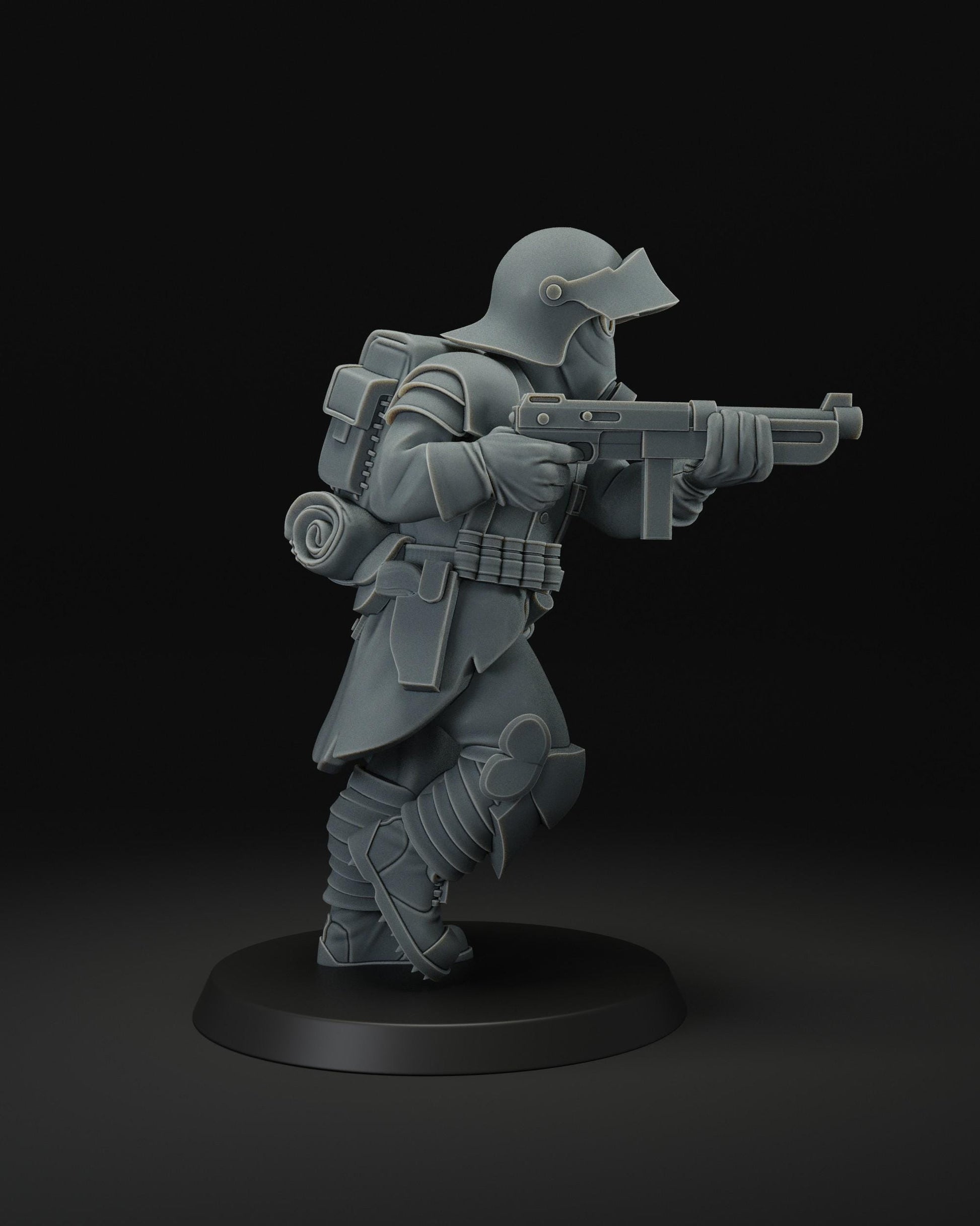 Shock trooper | Wargaming | Tabletop | 3D printed miniature | Trench Crusade compatible | Pilgrim