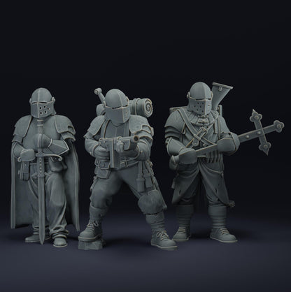 Trench Squad | Wargaming | Tabletop | 3D printed miniature | Trench Crusade compatible | Pilgrim