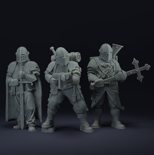 Trench Squad | Wargaming | Tabletop | 3D printed miniature | Trench Crusade compatible | Pilgrim
