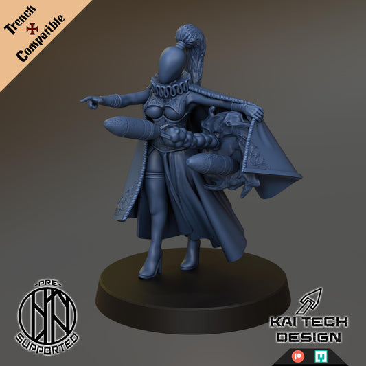 Heretics - Witch | Wargaming | Tabletop | 3D printed miniature | Trench Crusade compatible | Pilgrim