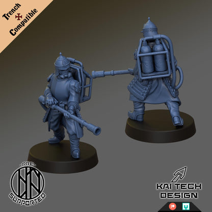 Sultanate - Sappers | Wargaming | Tabletop | 3D printed miniature | Trench Crusade compatible | Pilgrim