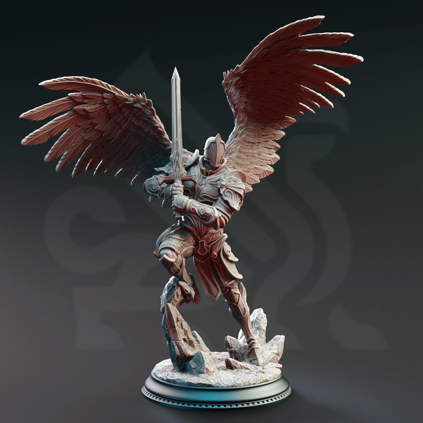 Ascended Commander Knight - Lydia the Merciless | 3D printed miniature | Tabletop Games | Dungeons and Dragons | Wargaming