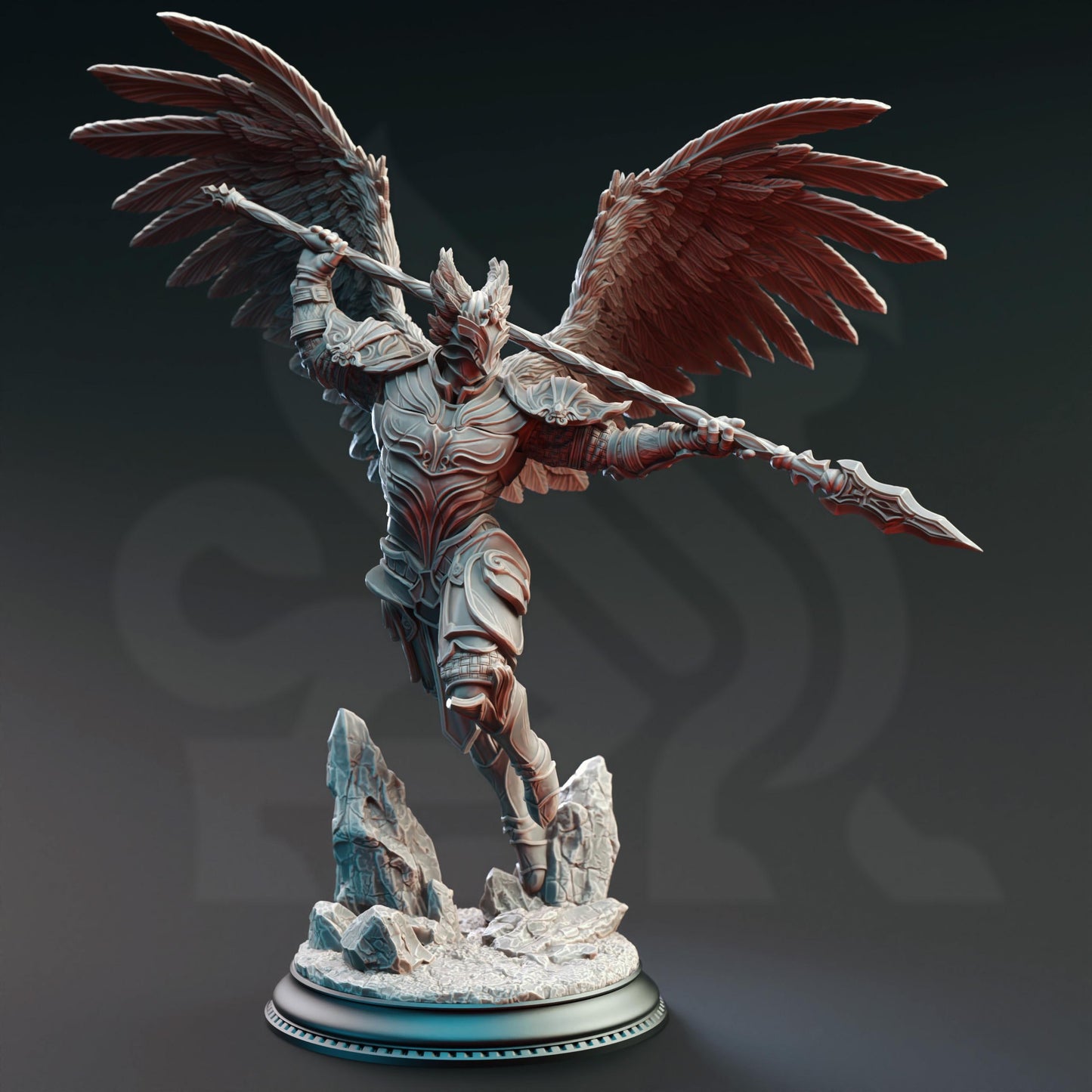 Ascended Commander Knight - Lydia the Merciless | 3D printed miniature | Tabletop Games | Dungeons and Dragons | Wargaming