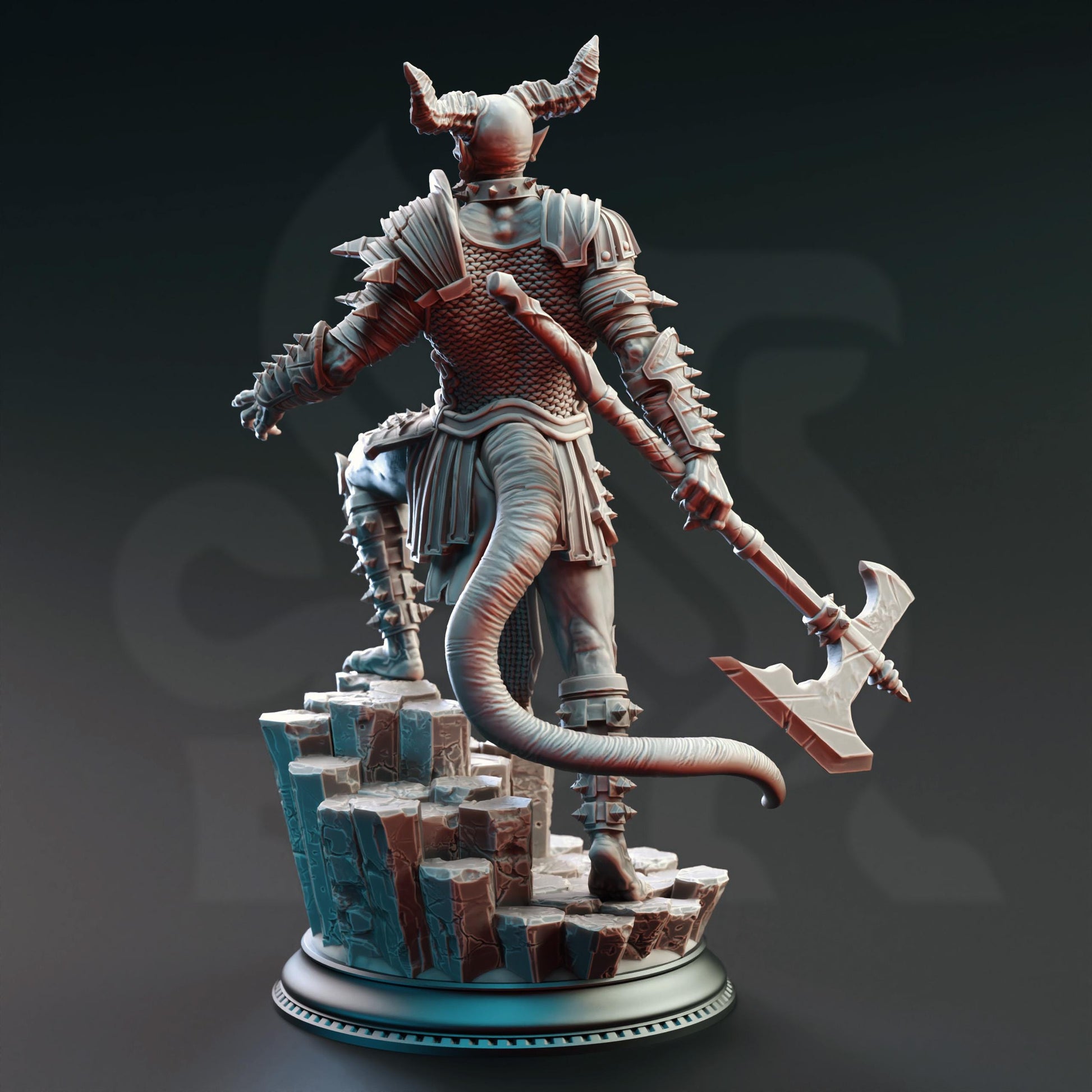 Devil Warriors of the Hells - Nosmeni Warriors | 3D printed miniature | Tabletop Games | Dungeons and Dragons | Wargaming
