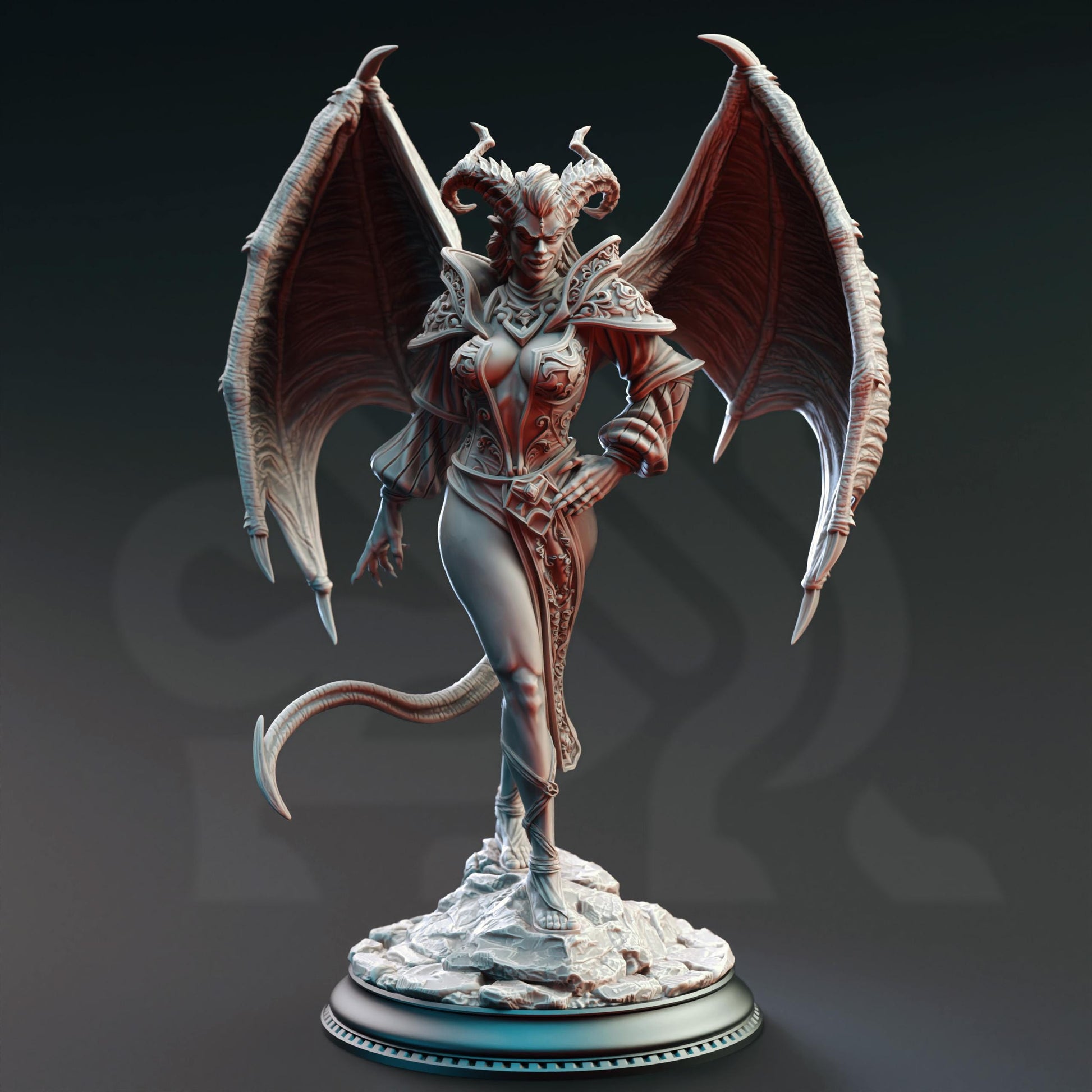 Succubus of Broken Oaths - Fortuna | 3D printed miniature | Tabletop Games | Dungeons and Dragons | Wargaming