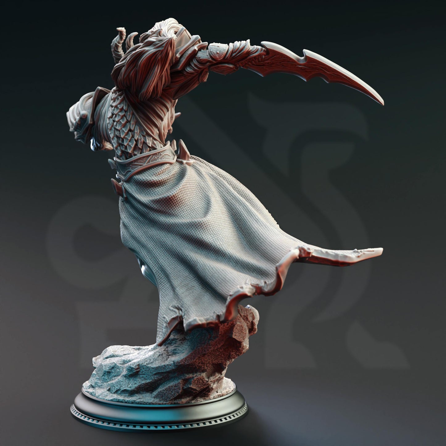 Fallen Corrupted Angel - Gresnos the Broken | 3D printed miniature | Tabletop Games | Dungeons and Dragons | Wargaming