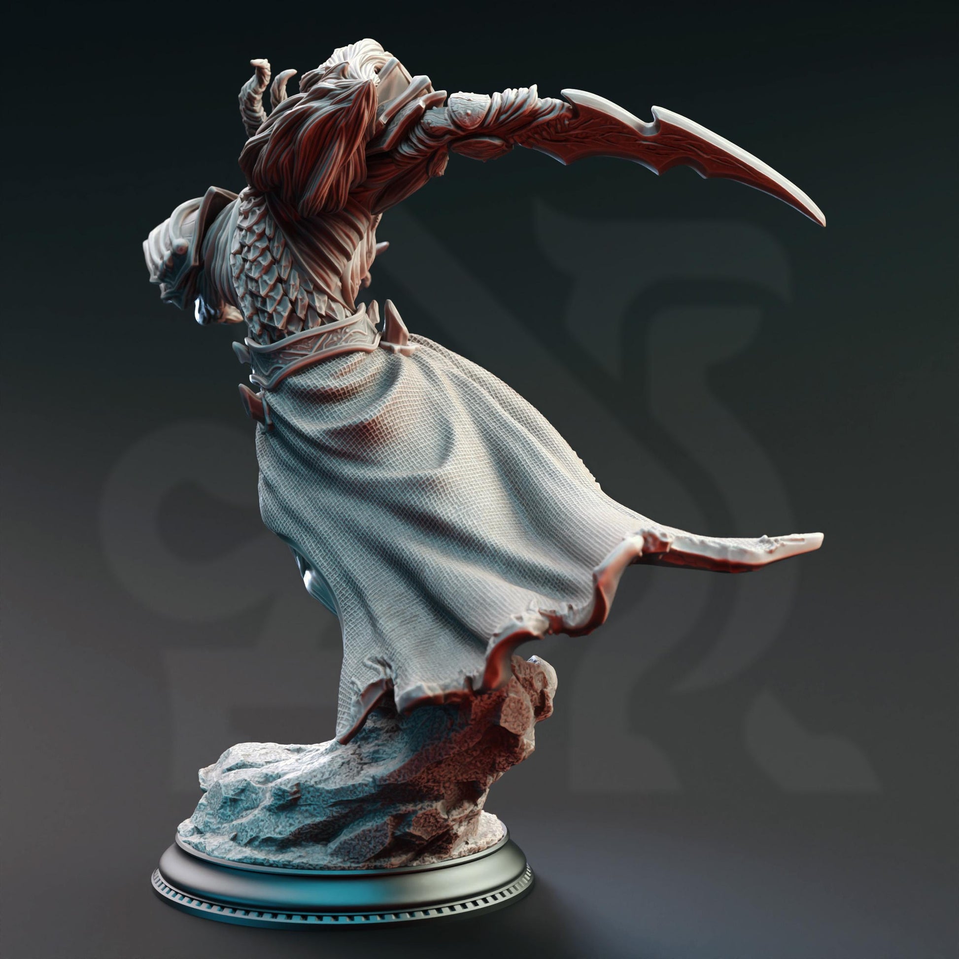 Fallen Corrupted Angel - Gresnos the Broken | 3D printed miniature | Tabletop Games | Dungeons and Dragons | Wargaming