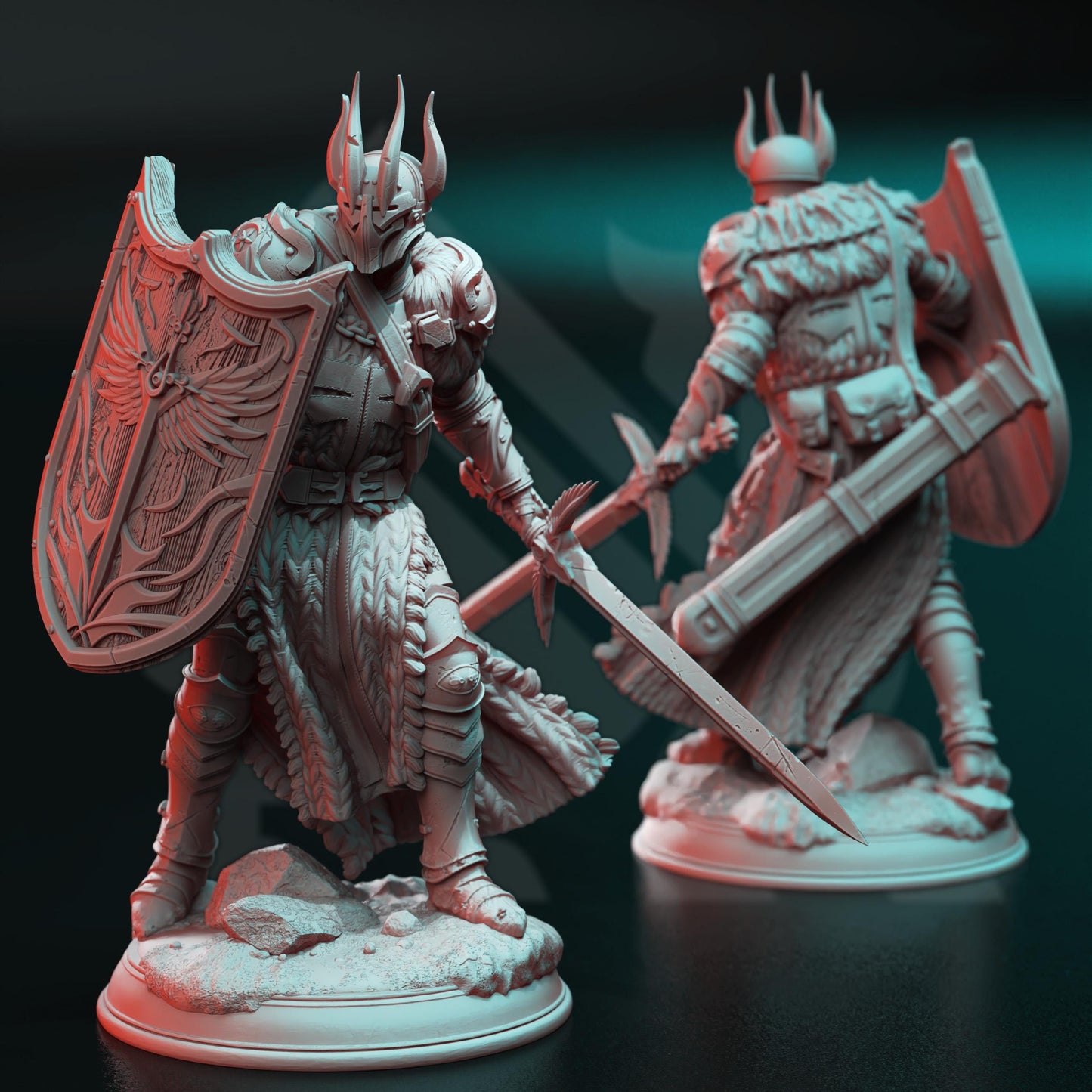 Divine Paladin of Conquest - Caedes | 3D printed miniature | Tabletop Games | Dungeons and Dragons | Wargaming