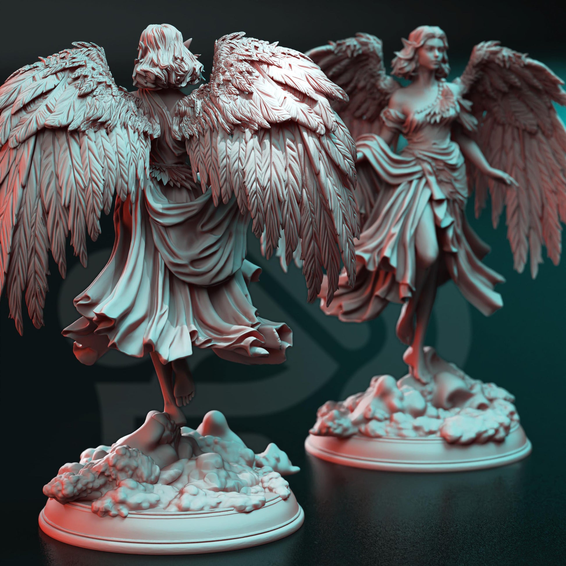Angel of Love - Cesedra | 3D printed miniature | Tabletop Games | Dungeons and Dragons | Wargaming