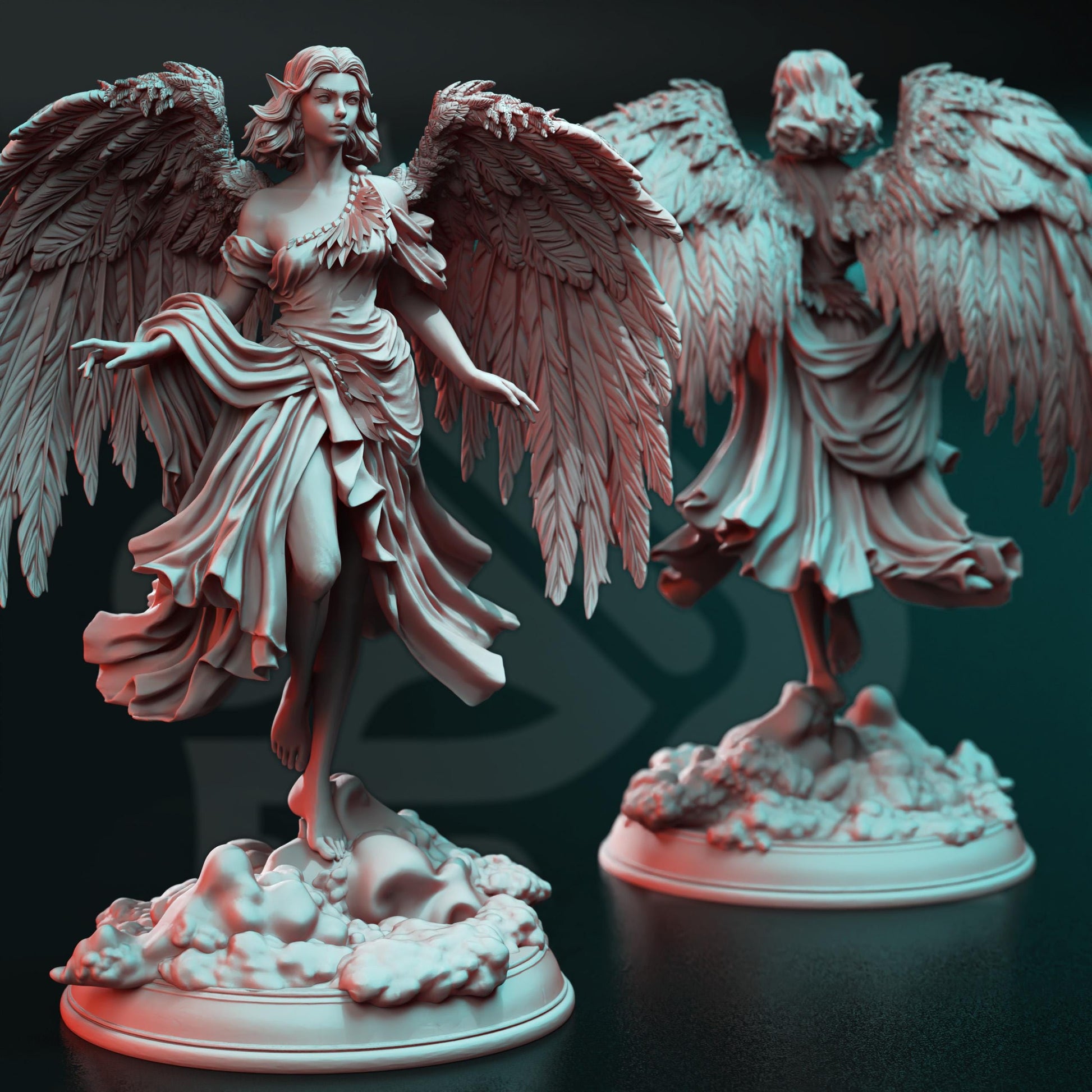 Angel of Love - Cesedra | 3D printed miniature | Tabletop Games | Dungeons and Dragons | Wargaming