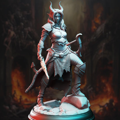 Tiefling Horizon Walker Ranger - Elkava | 3D printed miniature | Tabletop Games | Dungeons and Dragons | Wargaming